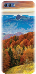 Husa din silicon compatibila cu Huawei Y9 2018 - model Autumn Mountain Fall Rusty Forest 