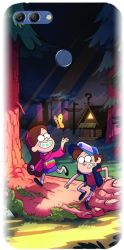 Husa din silicon compatibila cu Huawei Y9 2018 - model Gravity Falls 
