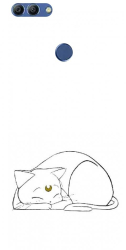 Husa din silicon compatibila cu Huawei Y9 2018 - model Sailor Moon Neko 