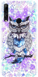 Husa din silicon compatibila cu Huawei Y9 2019 - model Abstract Owl 
