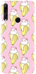 Husa din silicon compatibila cu Huawei Y9 2019 - model Banana Cats 