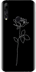 Husa din silicon compatibila cu Huawei Y9 2019 - model Black Rose 