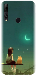 Husa din silicon compatibila cu Huawei Y9 2019 - model Cat And Girl 