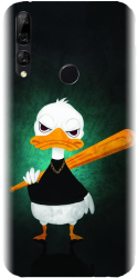Husa din silicon compatibila cu Huawei Y9 2019 - model Duck With A Bat 