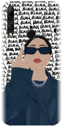 Husa din silicon compatibila cu Huawei Y9 2019 - model Girl Power 