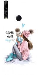 Husa din silicon compatibila cu Huawei Y9 2019 - model Super mama 