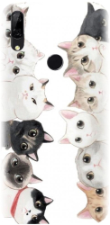Husa din silicon compatibila cu Huawei Y9 Prime 2019 - model Cat Party 