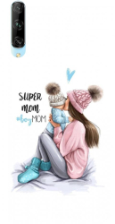 Husa din silicon compatibila cu Huawei Y9s - model Super mama 