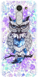 Husa din silicon compatibila cu Lg Bello - model Abstract Owl 