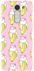 Husa din silicon compatibila cu Lg Bello - model Banana Cats 