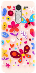 Husa din silicon compatibila cu Lg Bello - model Butterfly 002 