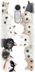 Husa din silicon compatibila cu Lg Bello - model Cat Party 