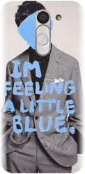 Husa din silicon compatibila cu Lg Bello - model Collage Feelin Blue 