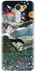 Husa din silicon compatibila cu Lg Bello - model Collage 