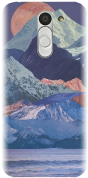 Husa din silicon compatibila cu Lg Bello - model Collage Mountain 