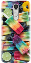 Husa din silicon compatibila cu Lg Bello - model Colorful Ice Cream 