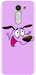 Husa din silicon compatibila cu Lg Bello - model Courage The Cowardly Dog 