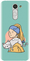 Husa din silicon compatibila cu Lg Bello - model Girl With A Pearl Earring 