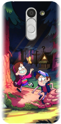 Husa din silicon compatibila cu Lg Bello - model Gravity Falls 