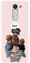 Husa din silicon compatibila cu Lg Bello - model Mama de baieti 