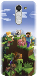 Husa din silicon compatibila cu Lg Bello - model MInecfraft 2 