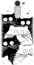 Husa din silicon compatibila cu Lg Bello - model Oo Cats 