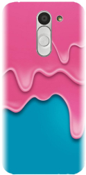 Husa din silicon compatibila cu Lg Bello - model Pink Liquid Dripping 