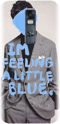 Husa din silicon compatibila cu Lg Class - model Collage Feelin Blue 