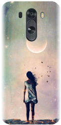 Husa din silicon compatibila cu Lg G3S - model Alone Woman 