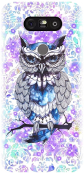 Husa din silicon compatibila cu Lg G5 - model Abstract Owl 