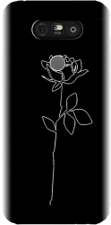 Husa din silicon compatibila cu Lg G5 - model Black Rose 