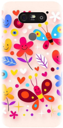 Husa din silicon compatibila cu Lg G5 - model Butterfly 002 