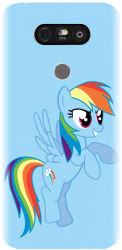 Husa din silicon compatibila cu Lg G5 - model Rainbow dash 