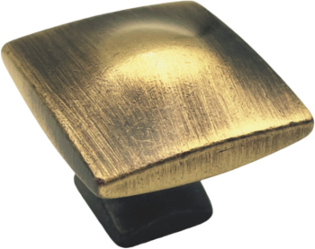 Buton pentru mobila Gao finisaj bronz antichizat 25x25 mm 
