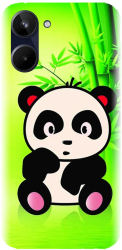 Husa din silicon compatibila cu Realme 10 4g - model X Cute Panda 