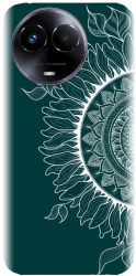 Husa din silicon compatibila cu Realme 11 5G - model Green Mandala 