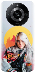 Husa din silicon compatibila cu Realme 11 Pro - model Billie Eilish 