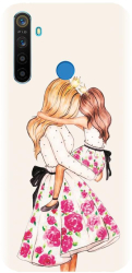 Husa din silicon compatibila cu Realme 5 Pro - model Mama si fiica 2 