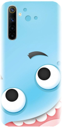 Husa din silicon compatibila cu Realme 6s - model Cute Blue 