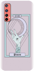 Husa din silicon compatibila cu Realme 7 - model Tarot Zodia Pesti 