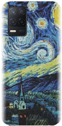 Husa din silicon compatibila cu Realme 8 5G / 9 5G / V13 5G - model The Starry Night 