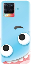 Husa din silicon compatibila cu Realme 8 - model Cute Blue