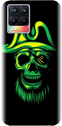 Husa din silicon compatibila cu Realme 8 - model Pirate Skull 