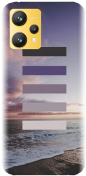 Husa din silicon compatibila cu Realme 9 Pro Plus / 9 4G - model Plaja Tropicala 