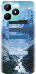 Husa din silicon compatibila cu Realme C51 - model Color Scheme Iarna 