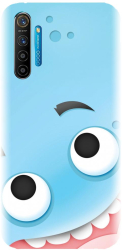 Husa din silicon compatibila cu Realme X2 - model Cute Blue 
