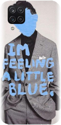 Husa din silicon compatibila cu Samsung Galaxy A22 4g - model Collage Feelin Blue 