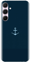 Husa din silicon compatibila cu Samsung Galaxy A55 5g - model Blue Navy Anchor Illustration 