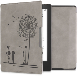 Husa pentru Kobo Aura H2O Edition 1 Piele ecologica Gri kwmobile 56872.02