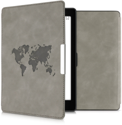 Husa pentru Kobo Aura One Piele ecologica Gri kwmobile 56873.02 